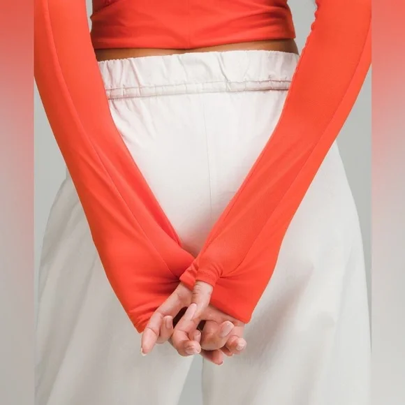 🦋3xHP!!🦋 Lululemon | NWT Cropped Tight-Fit Lined Long-Sleeve Shirt - Picture 6 of 12